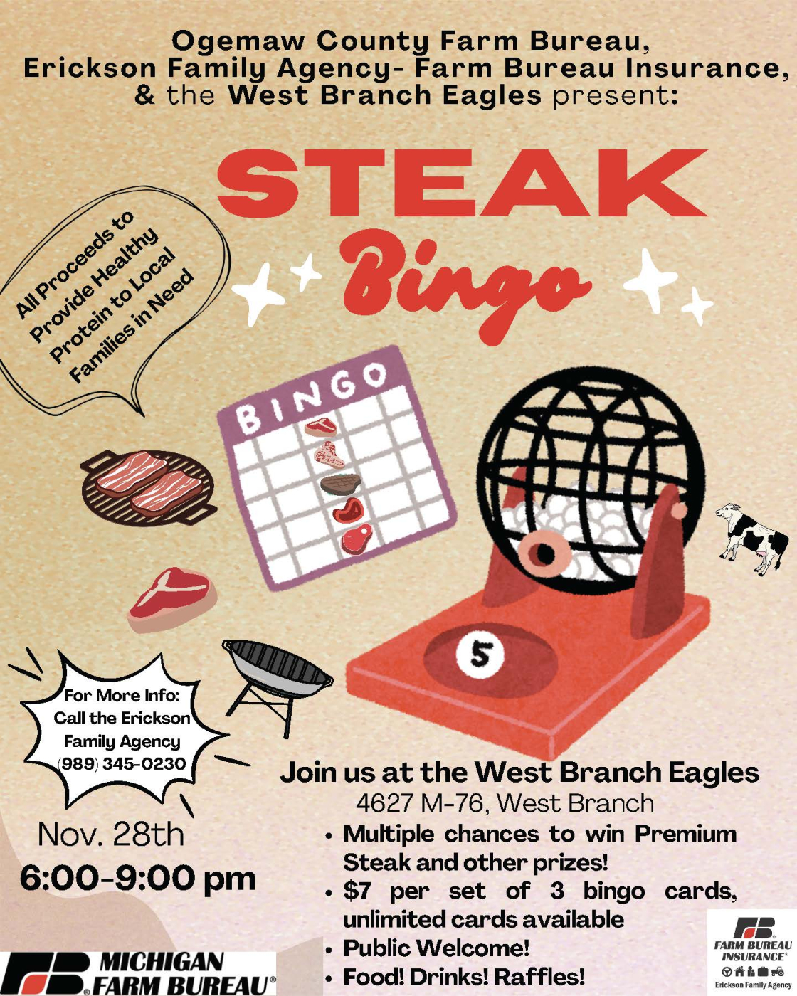 Steak Bingo Flyer